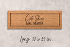 Funny Door Mat: Cute Shoes Design (Coir with Latex Backing)