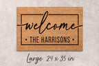 Custom Welcome Mat: Personalized Family Name - Natural Coir Fiber