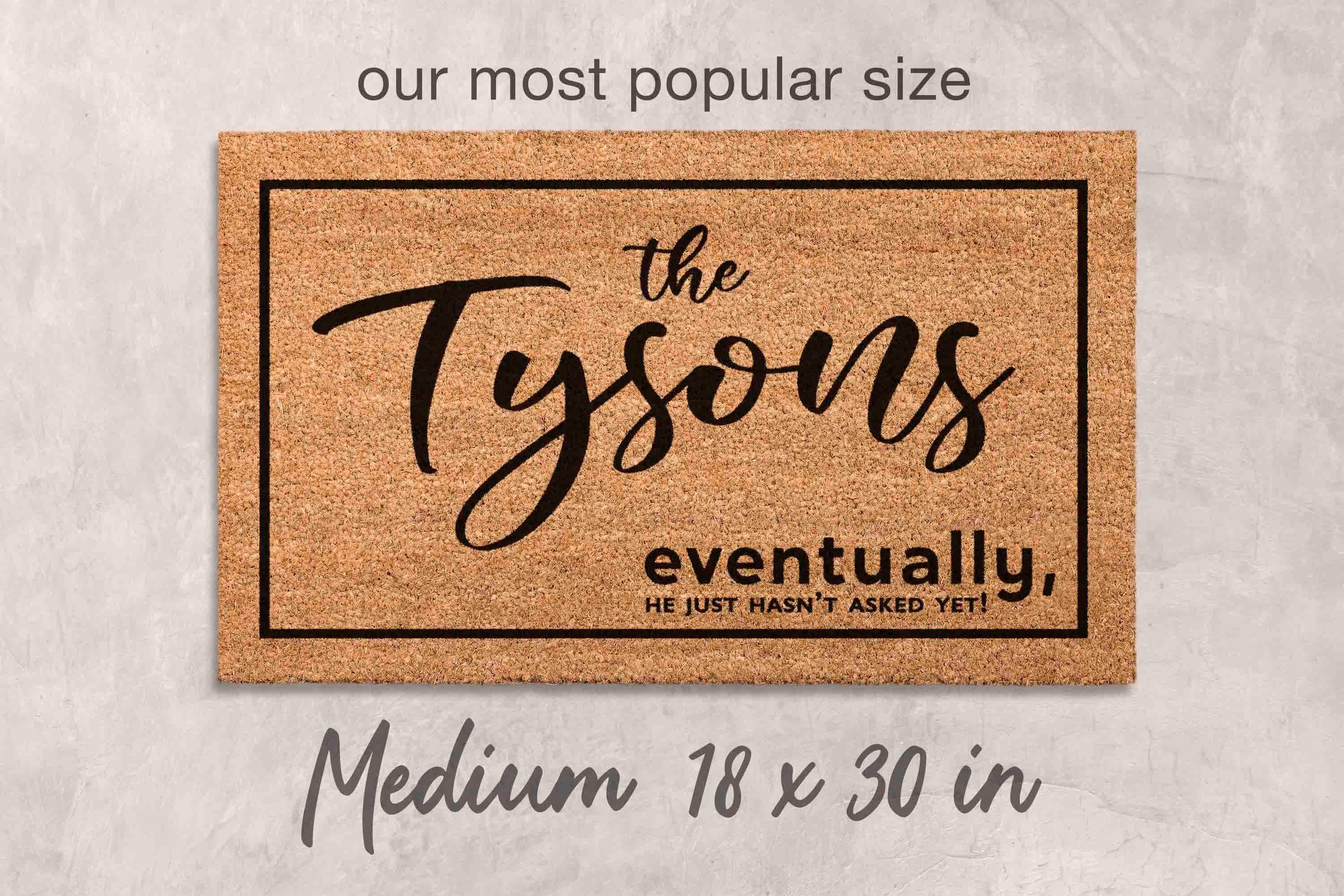 Personalized Couples Doormat: Custom Last Name Newlywed Welcome Mat