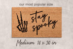 Halloween Doormat: Stay Spooky Design - Natural Coir Fiber