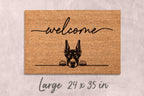 Doberman Welcome Mat - Funny Dog Lover Gift, Coir