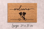 Jack Russell Terrier Doormat, Natural Coir, Funny Welcome Mat (Latex Backing)