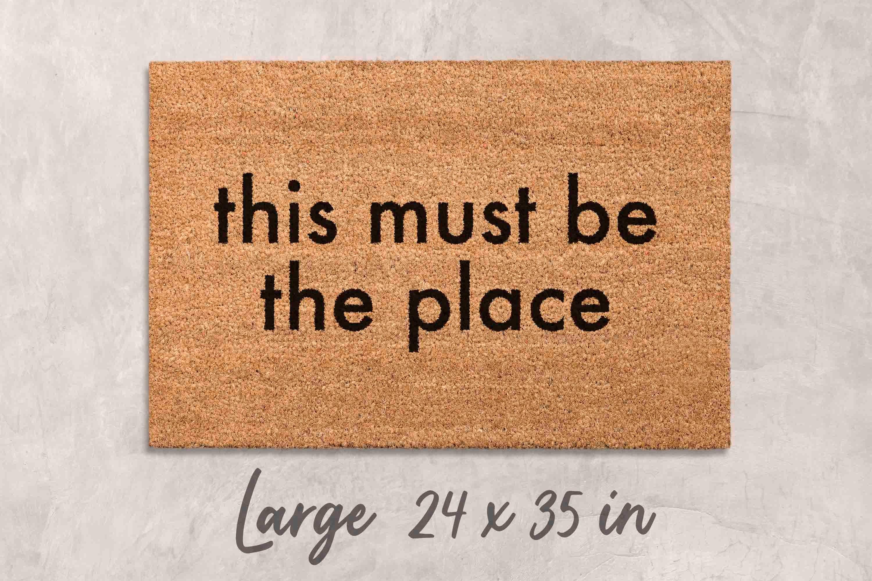 Funny Welcome Doormat, Natural Coir (New Home, Latex Backing)