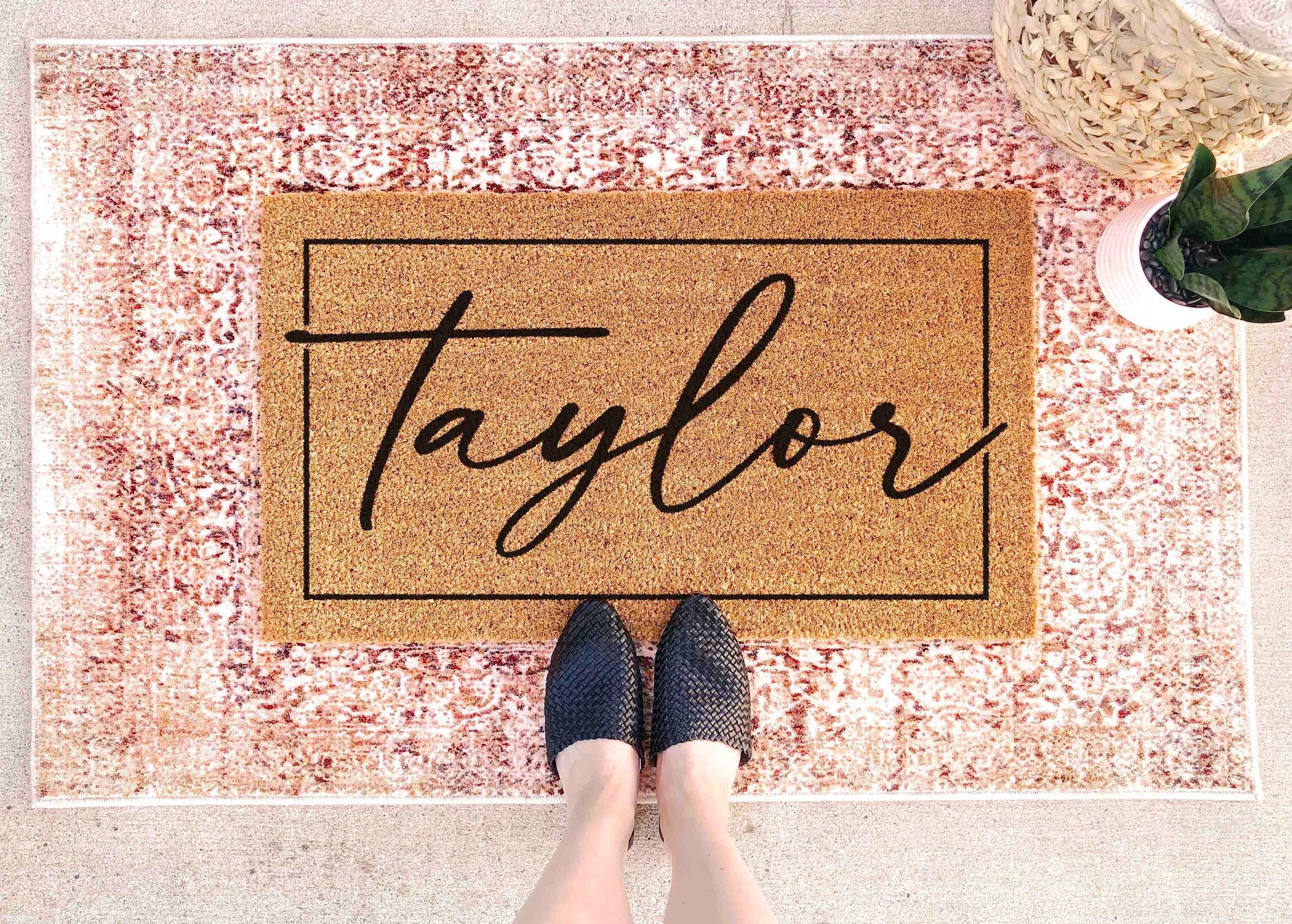Last Name Doormat - Custom Family Welcome Mat