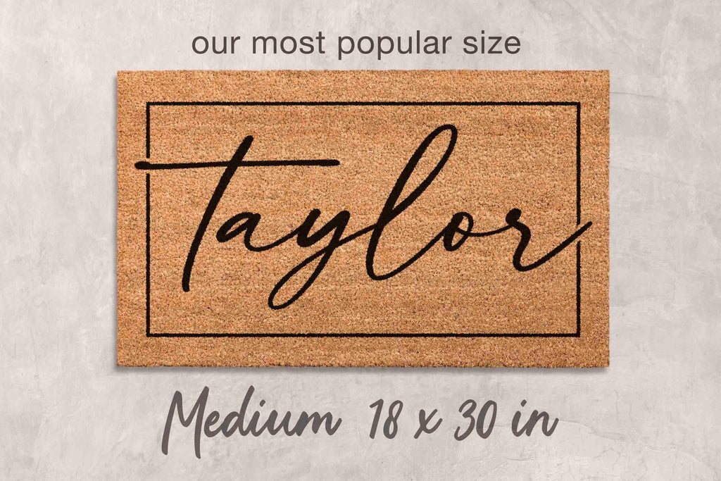 Last Name Doormat - Custom Family Welcome Mat