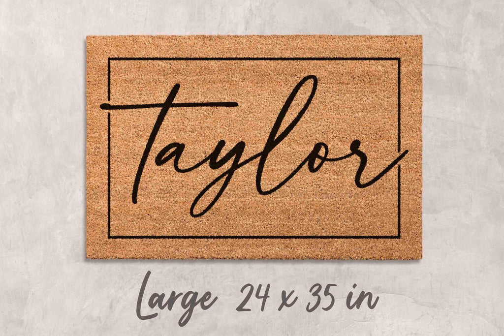 Last Name Doormat - Custom Family Welcome Mat