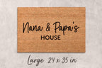 Grandparents Welcome Doormat - Personalized Natural Coir Mat