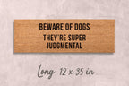 Beware of Dogs Doormat - Funny Dog Owner Welcome Mat