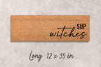 Halloween Door Mat: Sup Witches Saying (Coir, Outdoor Use)