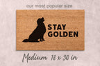 Funny Golden Retriever Doormat - Custom Dog Lover Welcome Mat