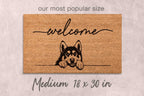 Husky Dog Doormat, Natural Coir Welcome Mat (Latex Backing)