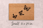 Butterfly Door Mat: Unique Personalized Porch Decor (Coir Fiber)