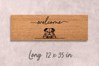 Bulldog Doormat, Natural Coir Welcome Mat (Funny Dog Mom)
