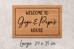 Grandparents Welcome Mat, Personalized Coir Doormat (Custom Name)