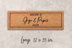 Grandparents Welcome Mat, Personalized Coir Doormat (Custom Name)