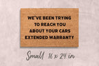 Funny Extended Warranty Doormat: Coir Welcome Mat