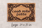 Irish Doormat - Céad Míle Fáilte, Natural Coir Welcome Mat