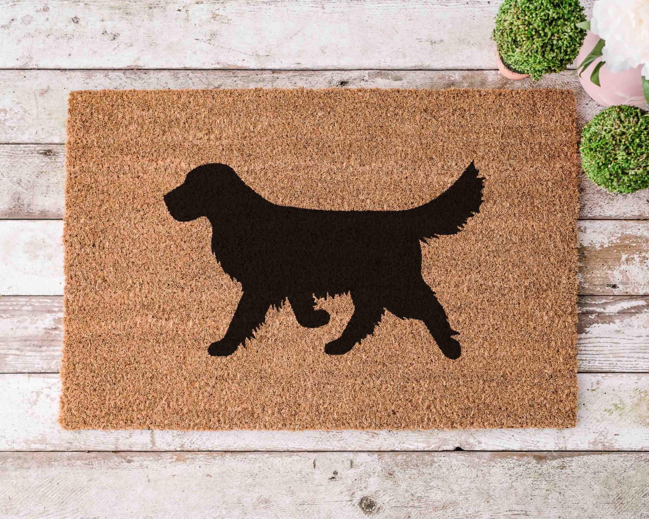 Retriever Doormat: Funny Dog Owner Gift (Coir Mat)