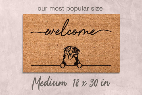 Aussie Dog Lover Doormat, Natural Coir (Latex Backing, Outdoor)