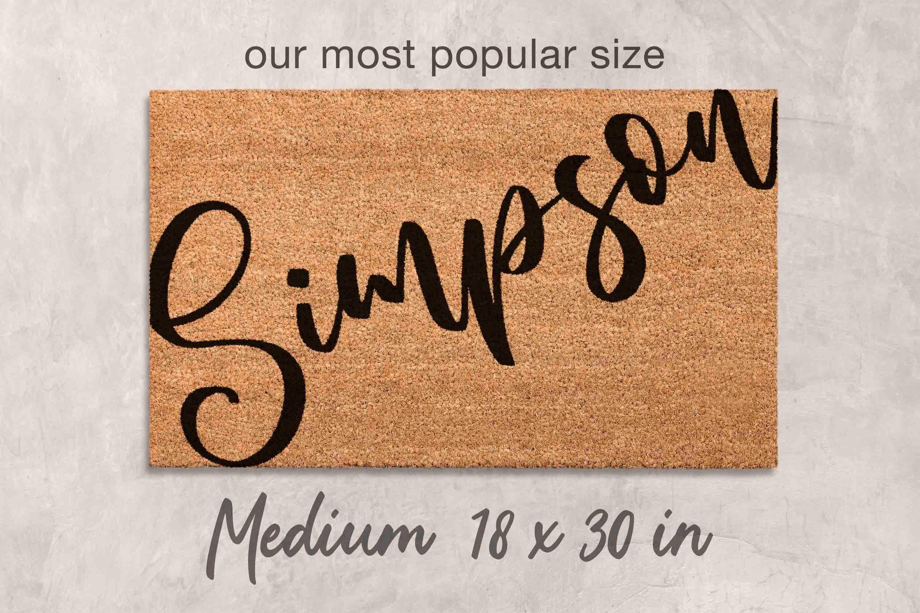 Custom Welcome Doormat - Personalized Family Name Mat