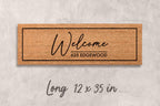Custom Address Doormat - Personalized Natural Fiber Welcome Mat