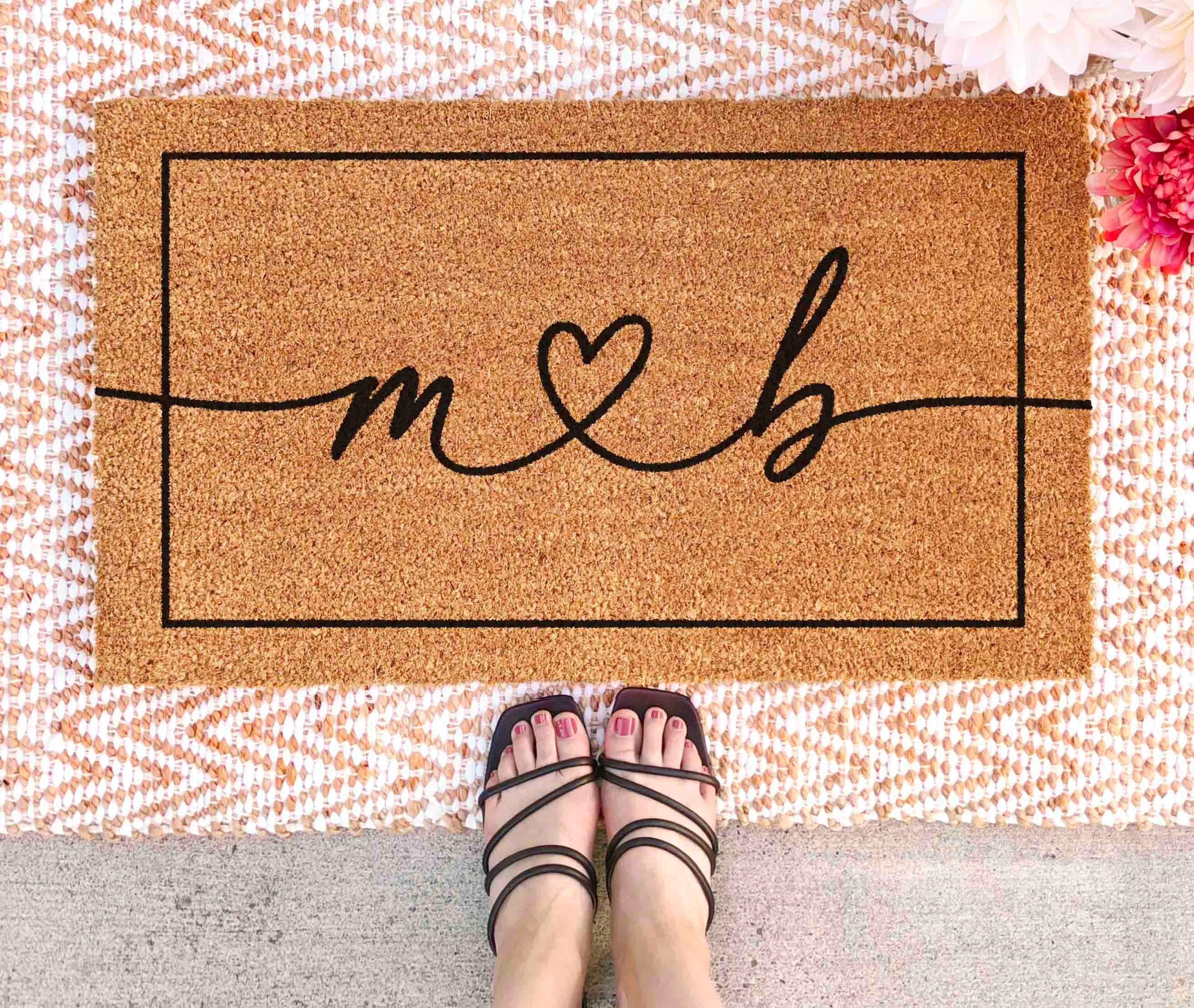 Custom Name Door Mat: Personalized Family Welcome (Coir Fiber)