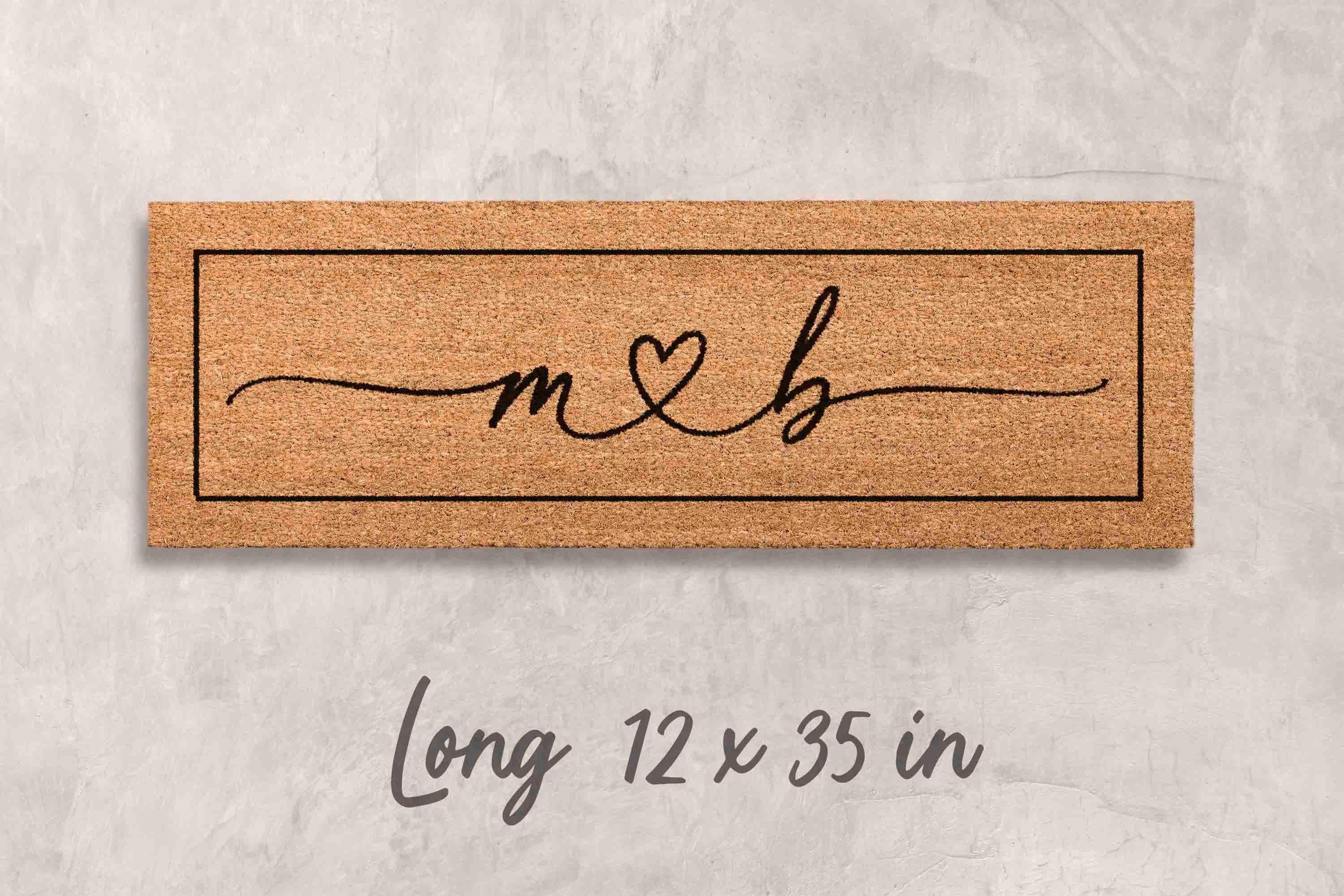 Custom Name Door Mat: Personalized Family Welcome (Coir Fiber)