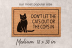 Cat Doormat: Funny Welcome Mat - Natural Coir Rug