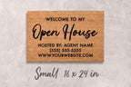 Open House Doormat: Custom Realtor Welcome Mat (Natural Coir)