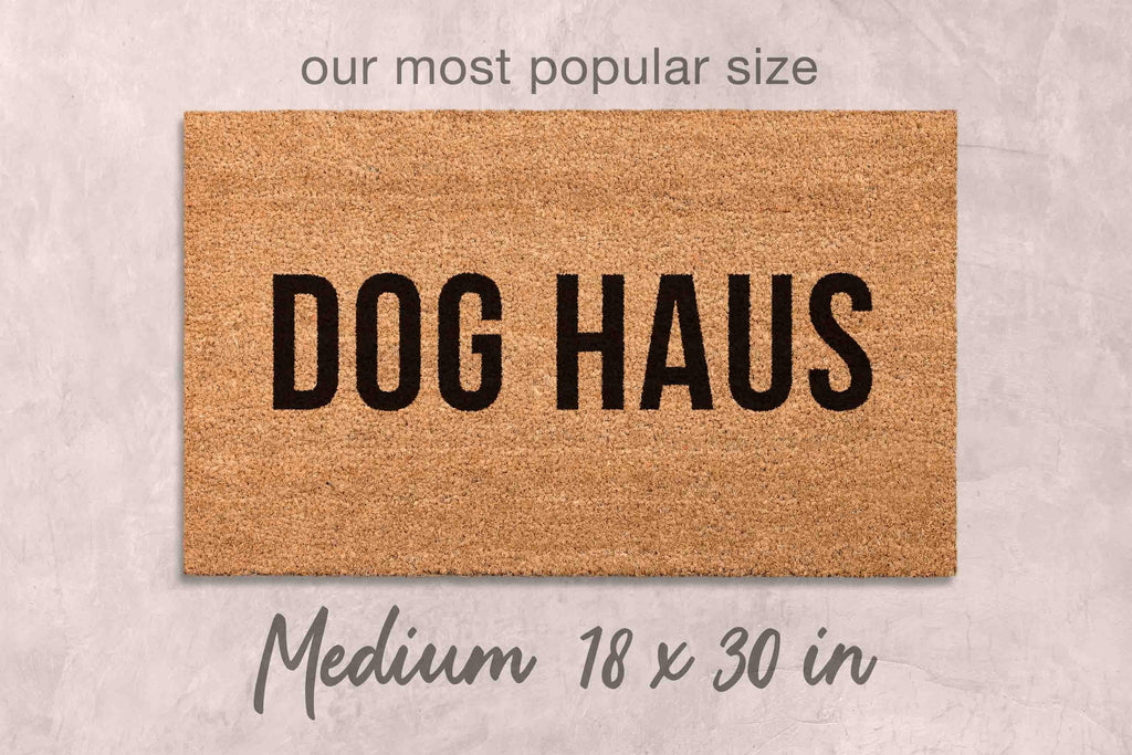 Dog Doormat: Funny Welcome Mat - Coir, Latex Backing