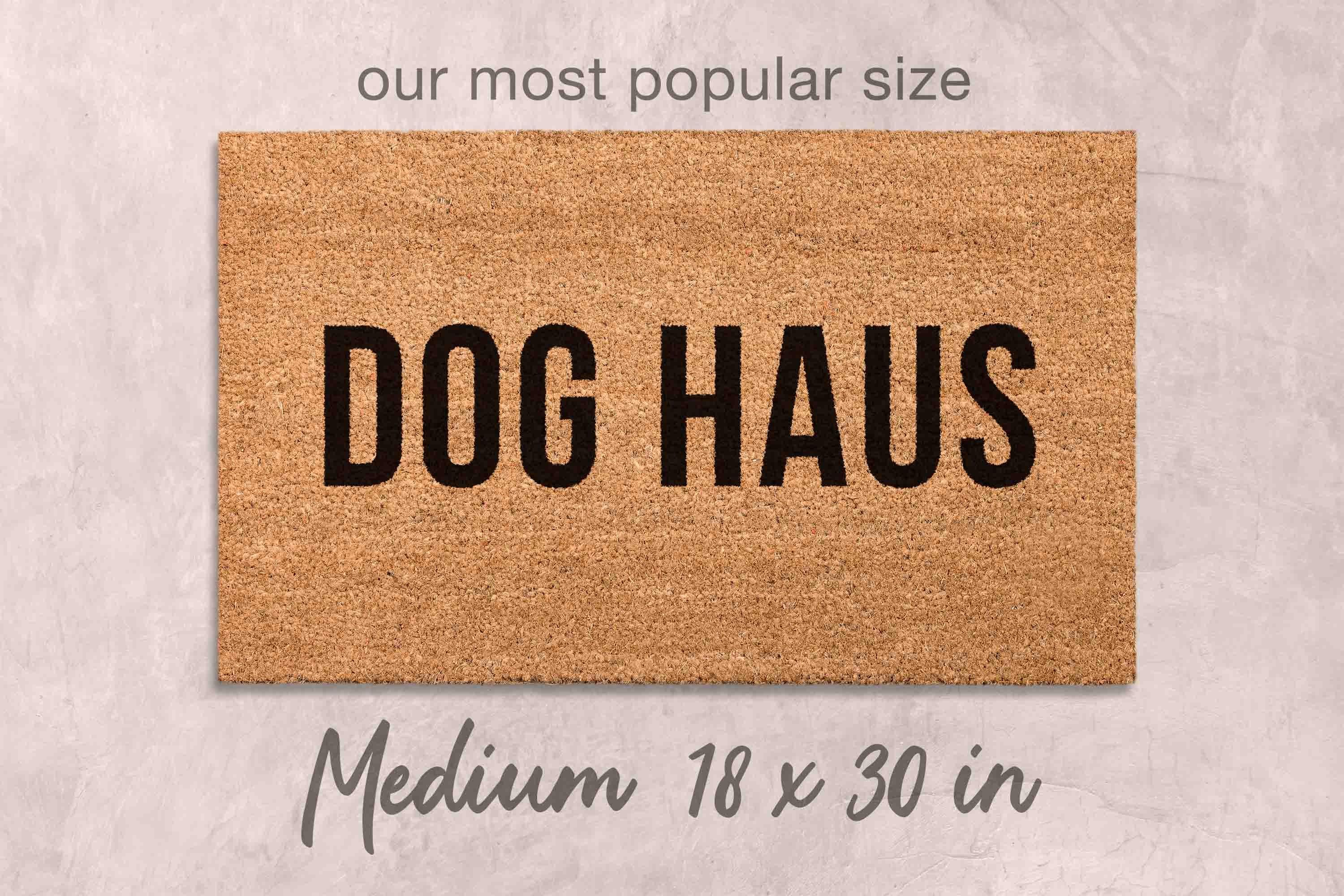 Dog Doormat: Funny Welcome Mat - Coir, Latex Backing