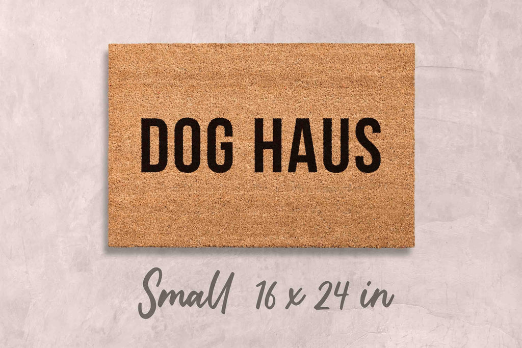 Dog Doormat: Funny Welcome Mat - Coir, Latex Backing