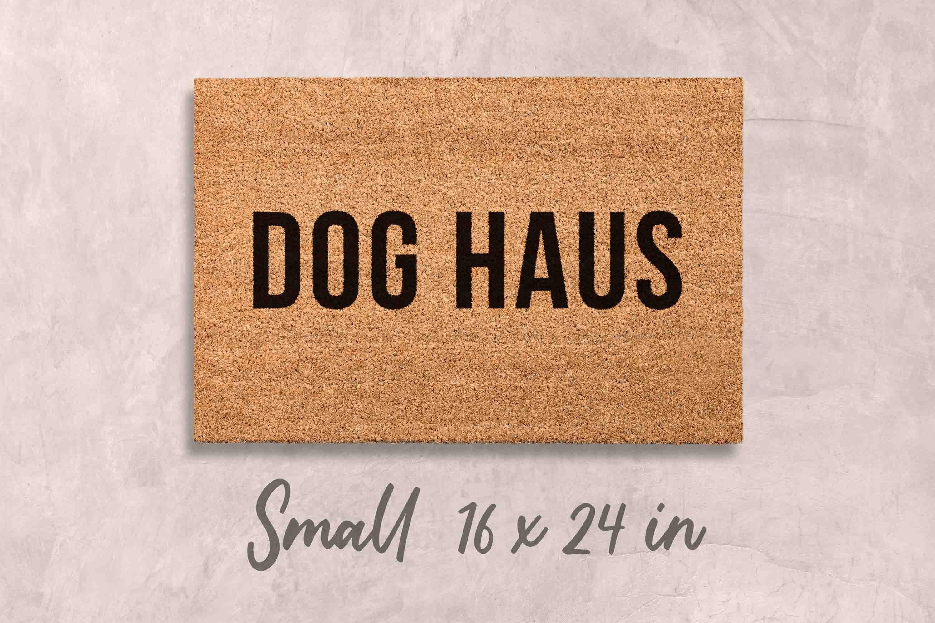 Dog Doormat: Funny Welcome Mat - Coir, Latex Backing