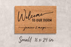 Dorm Room Doormat: Personalized Coir Mat - Custom Name Welcome