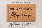 Playhouse Doormat: Custom Kids Welcome Mat - Natural Coir Fiber