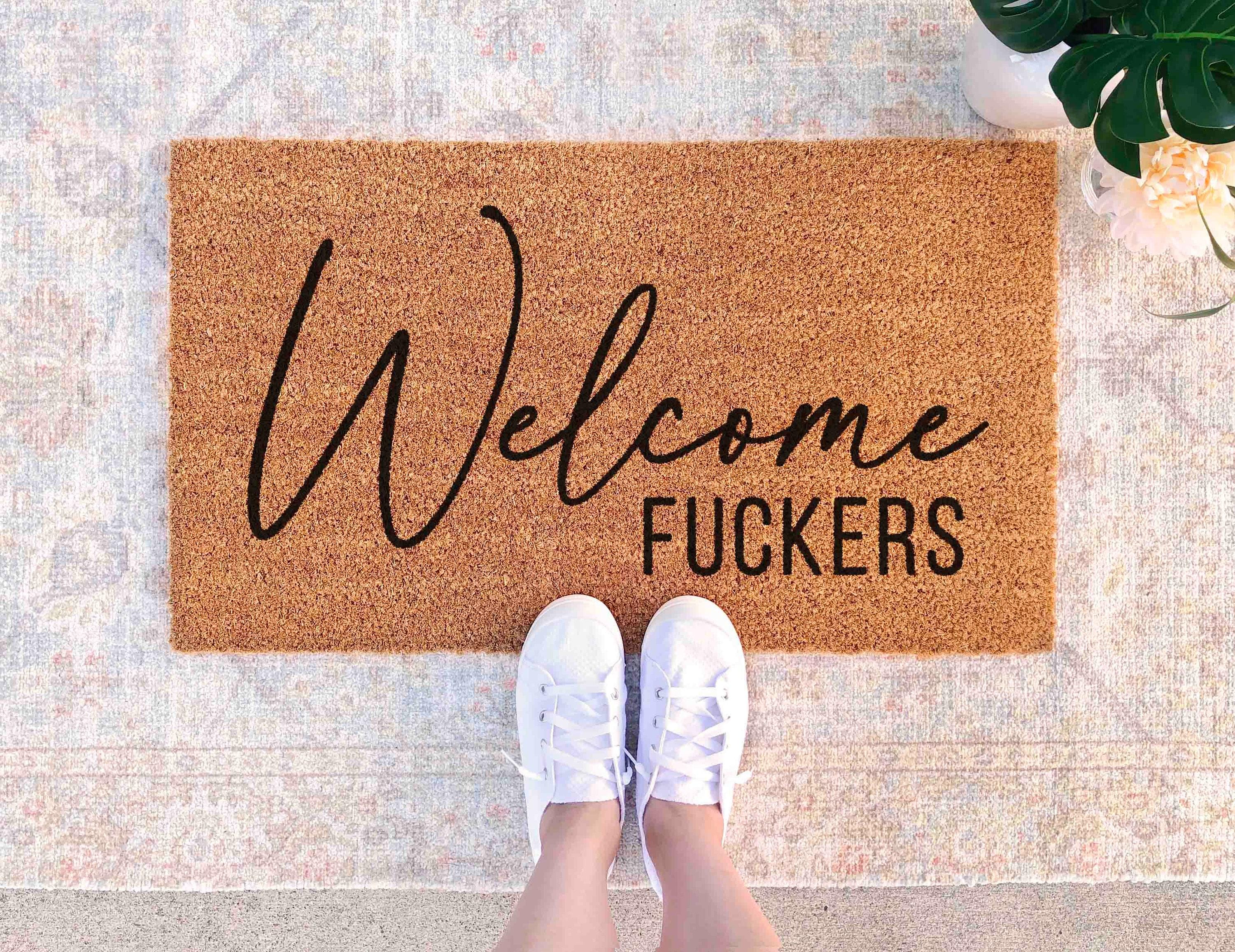 Doormat Funny: Rude Dorm Decor - Custom Personalized Mat