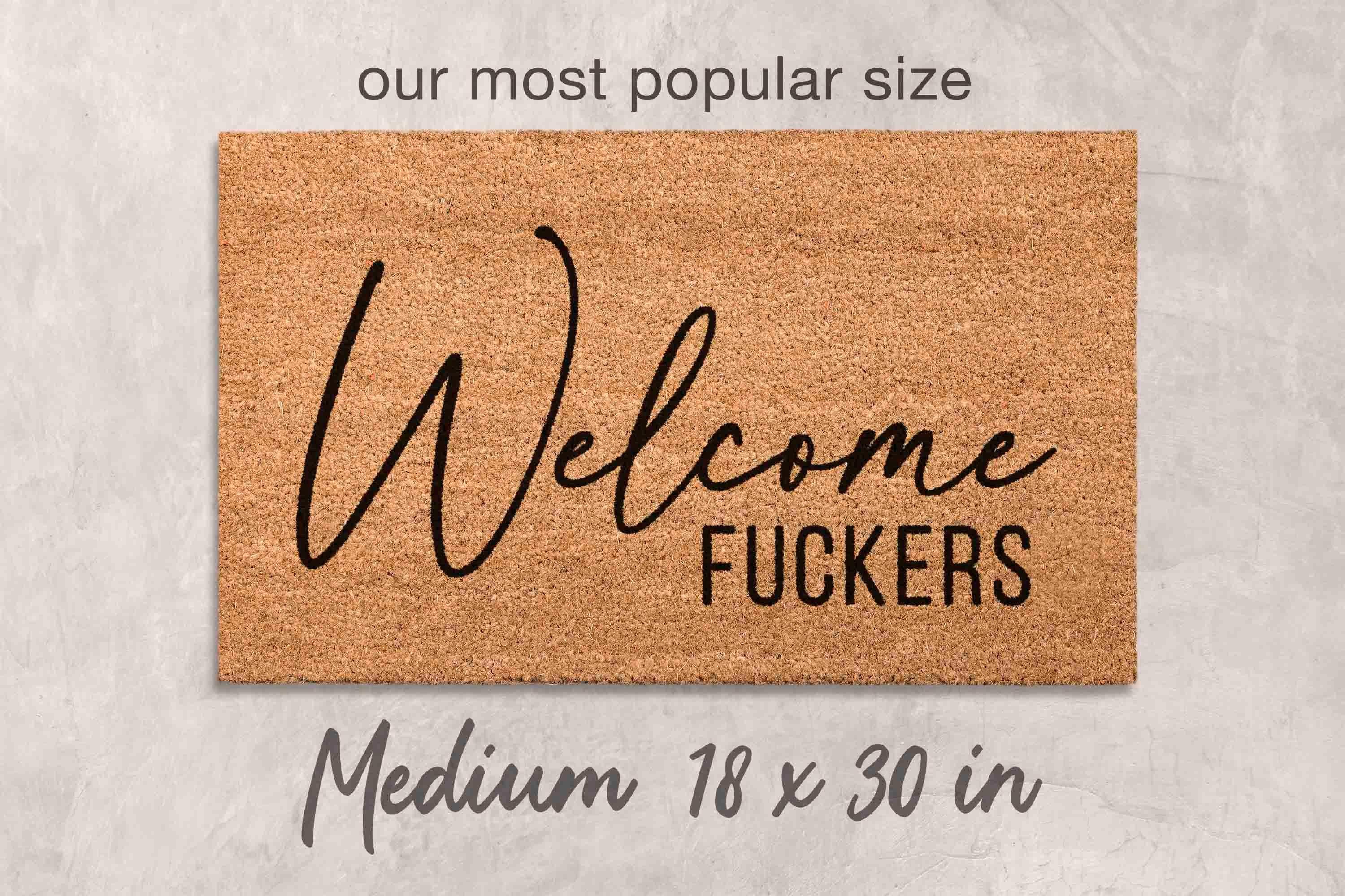 Doormat Funny: Rude Dorm Decor - Custom Personalized Mat
