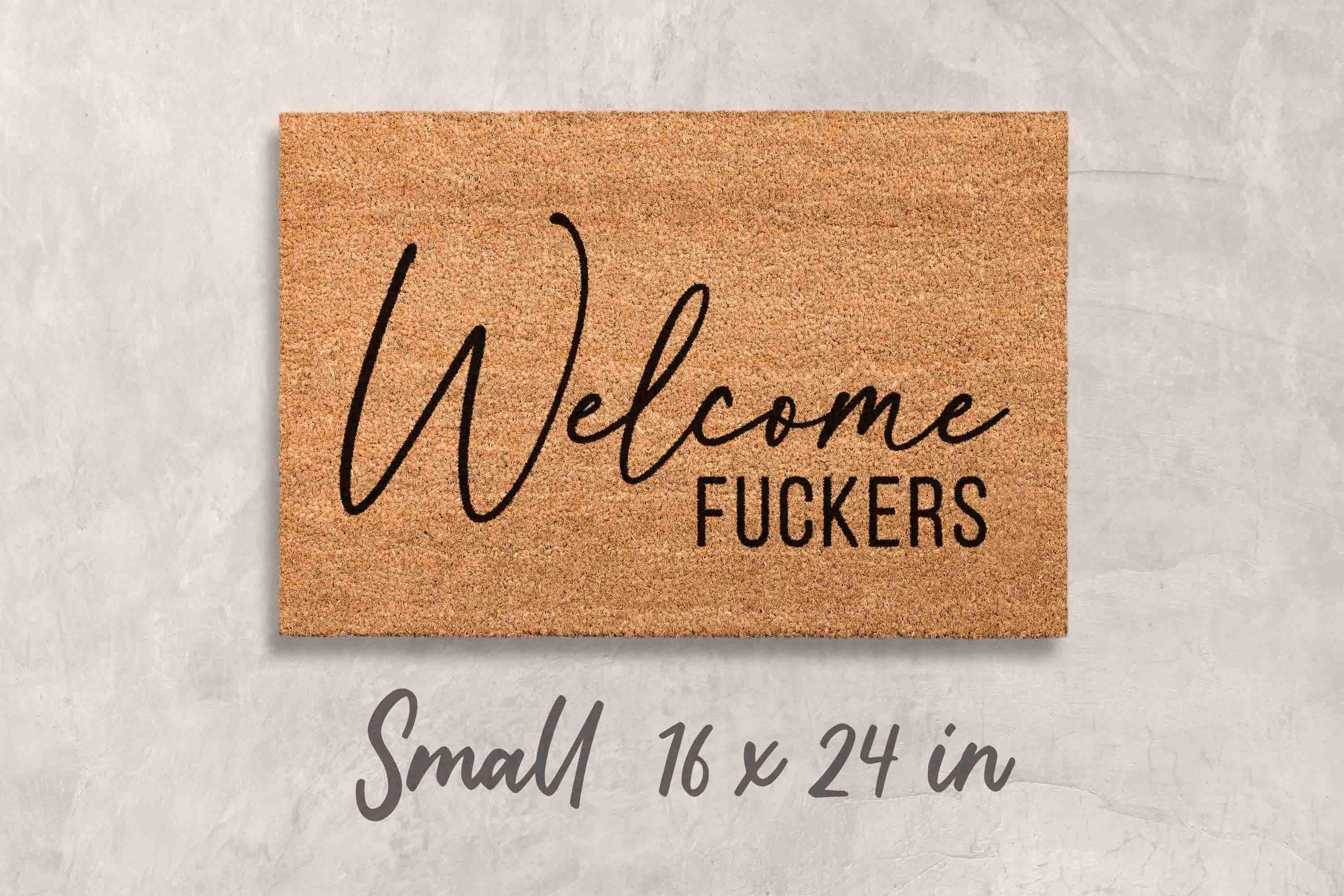 Doormat Funny: Rude Dorm Decor - Custom Personalized Mat