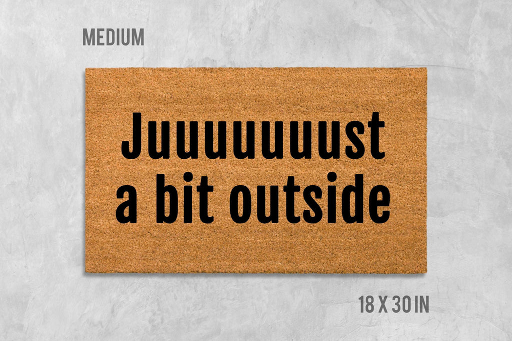 Doormat with Bob Uecker Quote: Just a Bit Outside - Milwaukee Brewers