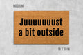 Doormat with Bob Uecker Quote: Just a Bit Outside - Milwaukee Brewers