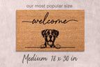 Boxer Doormat: Funny Dog Gift - Natural Coir, Latex Backing
