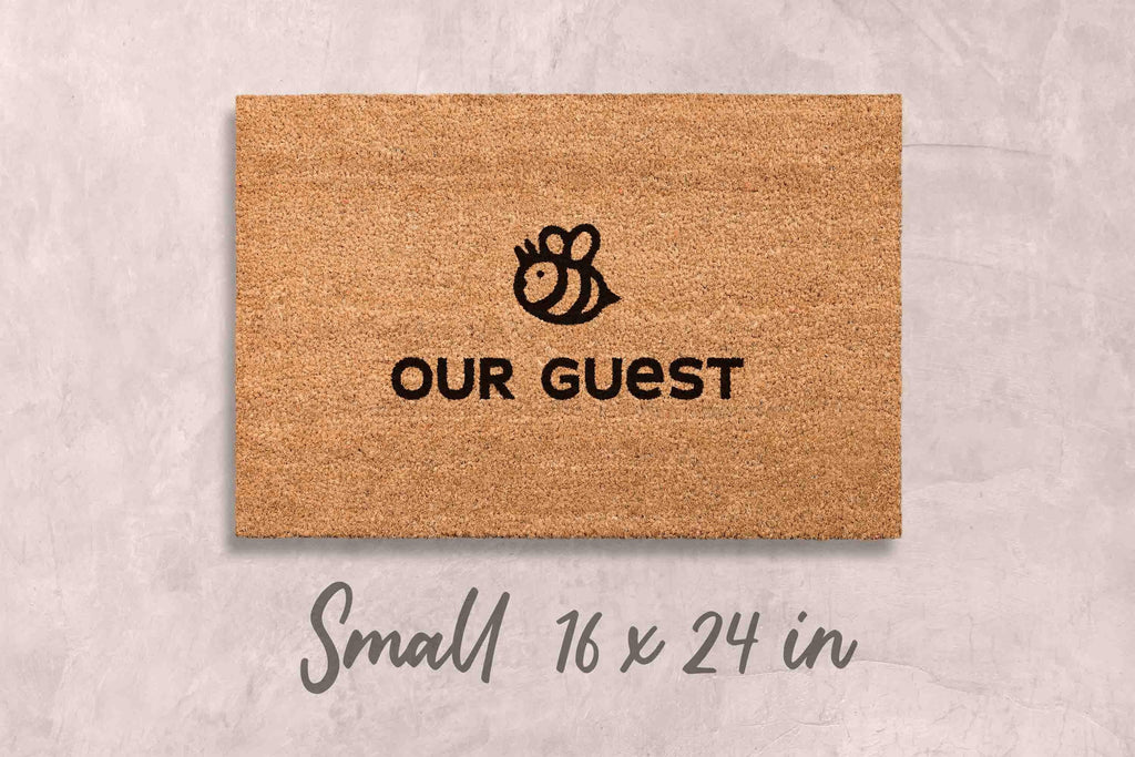 Be Our Guest Doormat: Funny Home Decor (Natural Coir, Latex)
