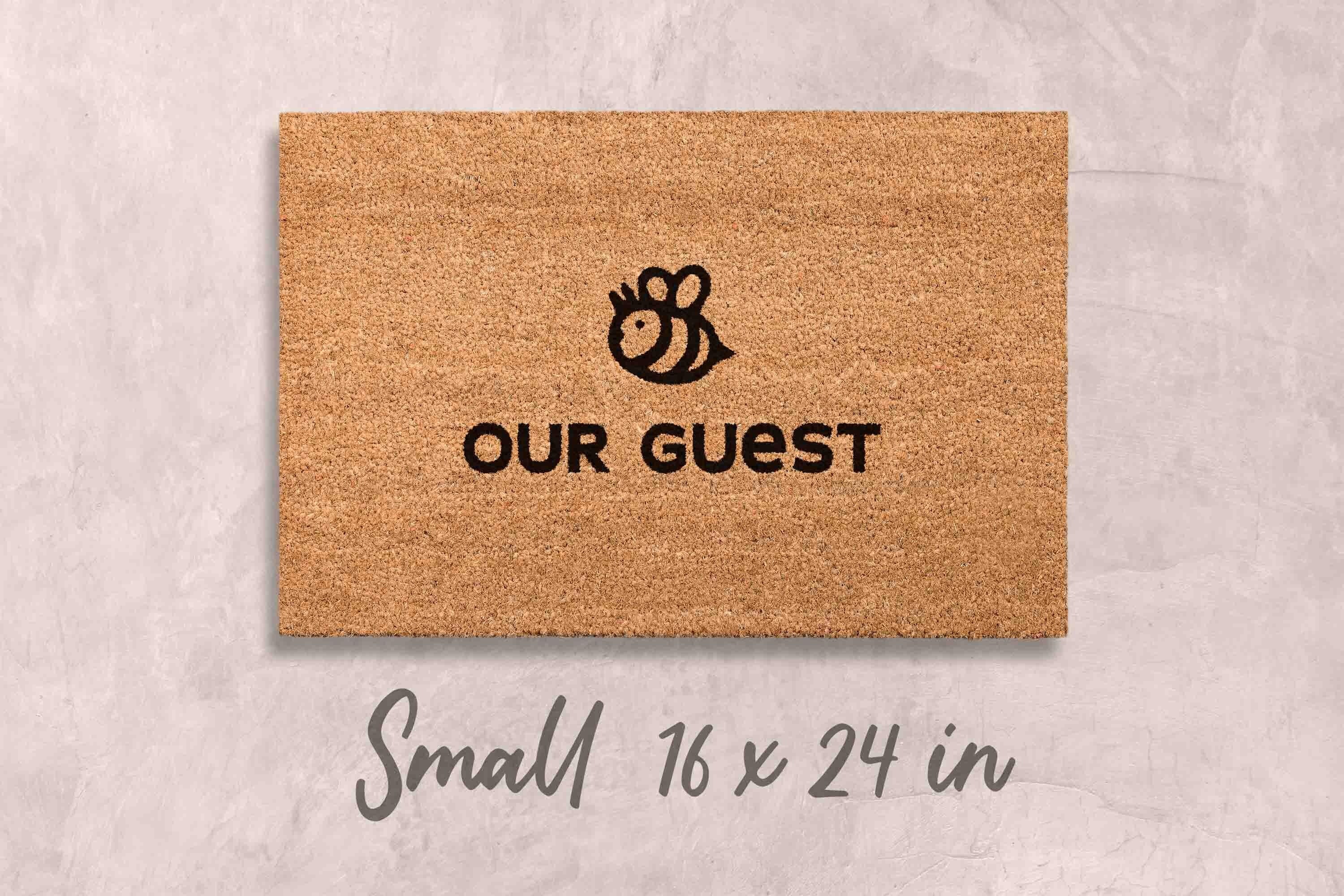 Be Our Guest Doormat: Funny Home Decor (Natural Coir, Latex)
