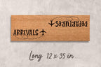 Pilot Door Mat: Airplane Design - Natural Coconut Fiber
