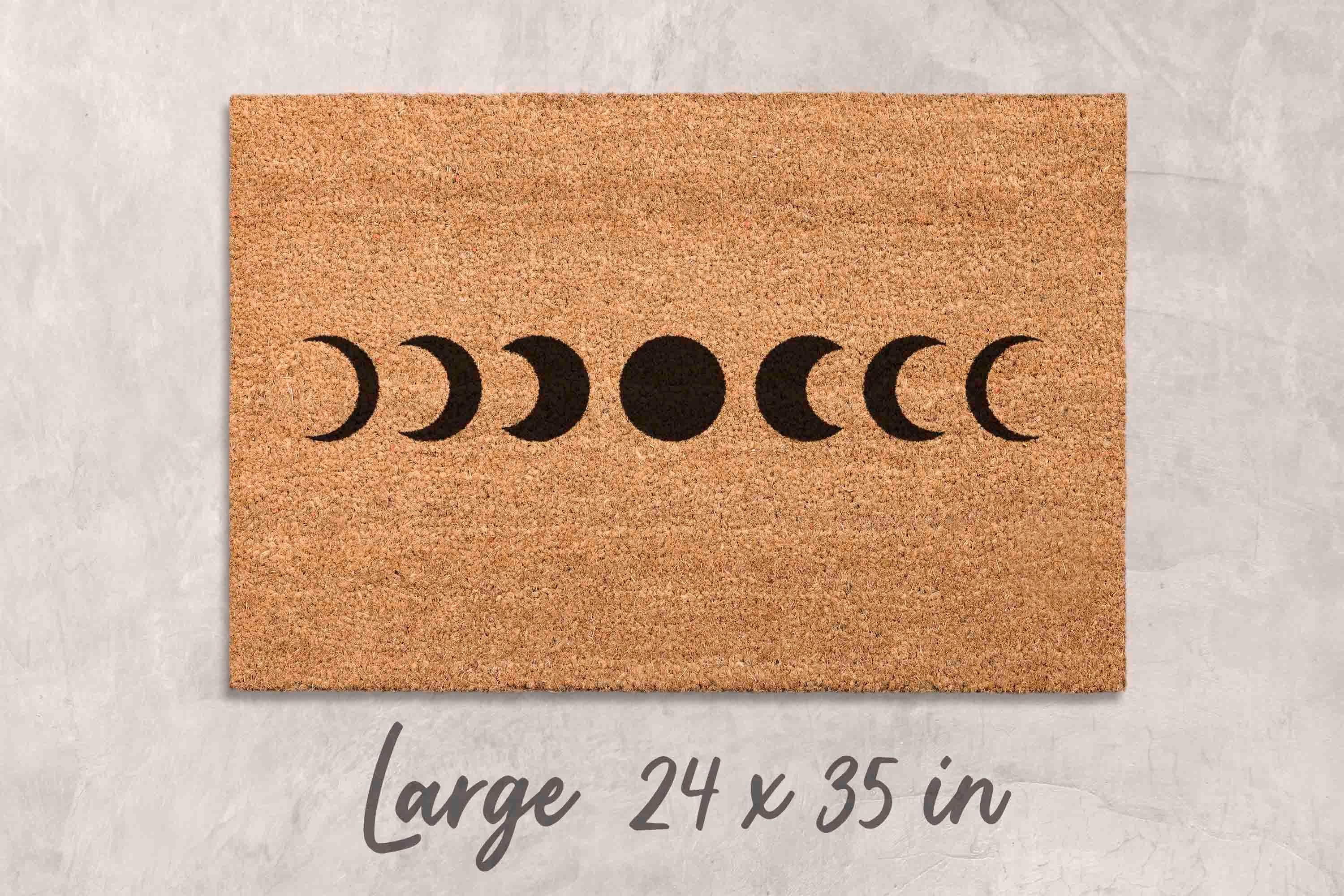 Minimalist Moon Doormat, Coir Welcome Mat (Outdoor)
