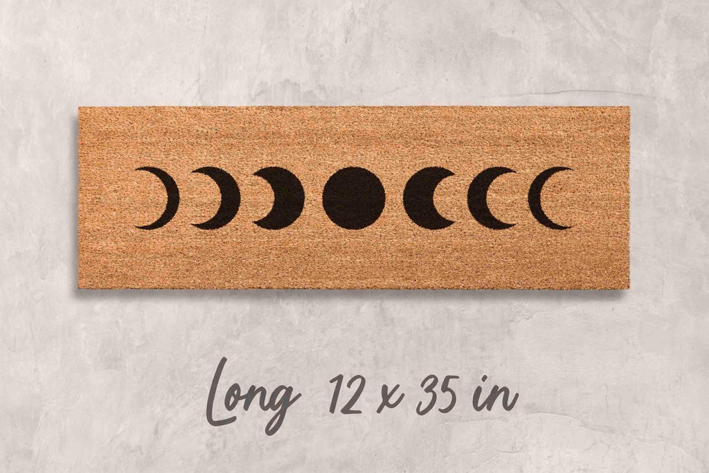 Minimalist Moon Doormat, Coir Welcome Mat (Outdoor)