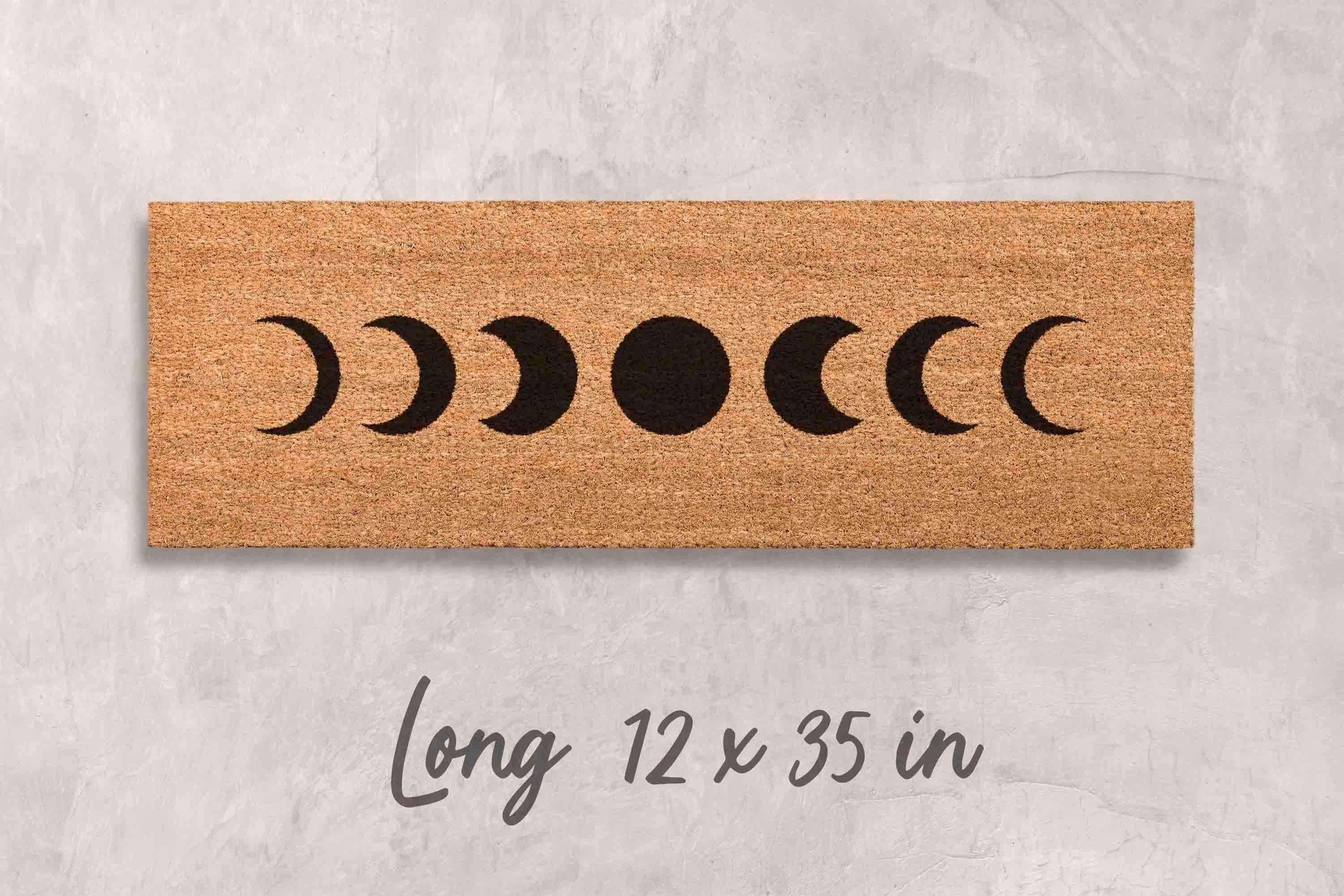 Minimalist Moon Doormat, Coir Welcome Mat (Outdoor)