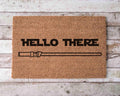 Nerdy Hello There Doormat, Funny Welcome Mat (Natural Coir)