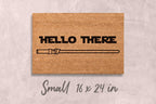 Nerdy Hello There Doormat, Funny Welcome Mat (Natural Coir)