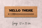Nerdy Hello There Doormat, Funny Welcome Mat (Natural Coir)